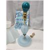 Image 2 : Blue lamp, w/ blue light bulb & beach sign