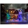Image 6 : Christmas items - Light up musical house & 2 Figures