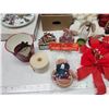 Image 2 : Christmad décor - Teddy bear, ribbons, gingerbread items, etc.