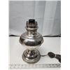 Image 1 : Metal coal oil style, electric lamp - no shade