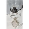 Image 2 : Clear glass coal oil lamp, w/ chimney