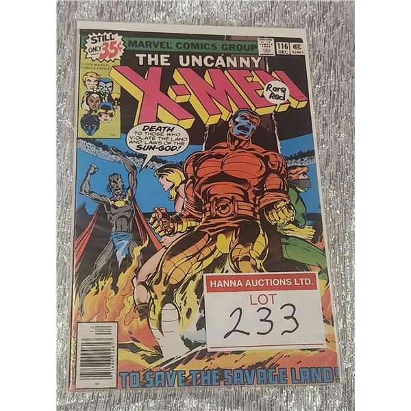X-MEN #116 (Rare Red Version Variant)