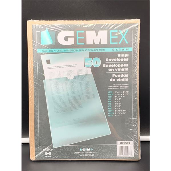 Gemex Vinly Envelopes 8.5in x 11in