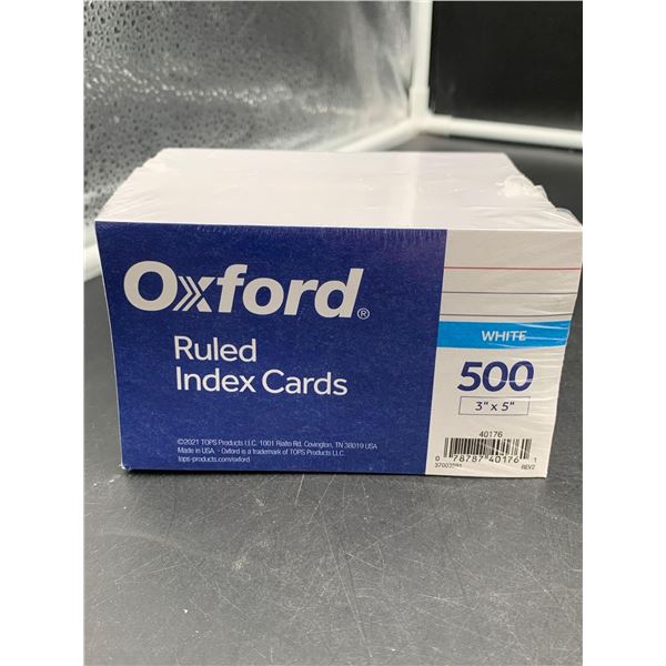 Oxford Ruled Index Cards (500ct) White