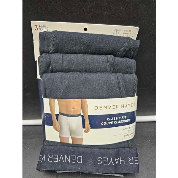 Denver Hayes Classic Fit Combed Cotton Boxer Briefs (L)