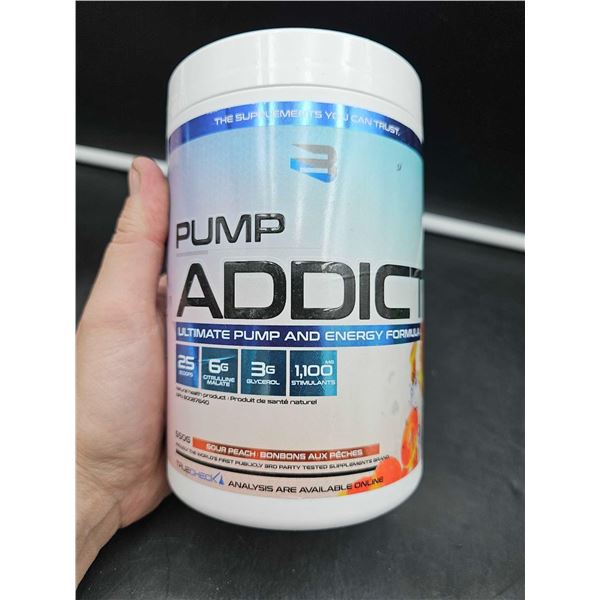Pump Addict Ultimate Pump and Energy Formula-Sour Peach (550g)