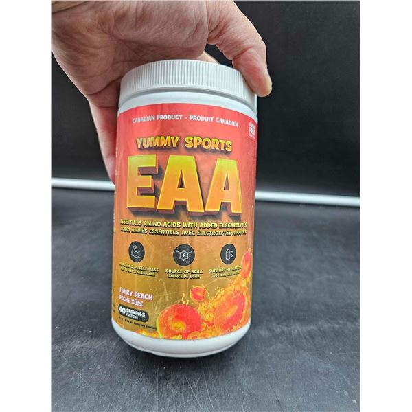 Yummy Sports EAA Essentials Amino Acids with Added Electrolytes- Funky Peach (260g)