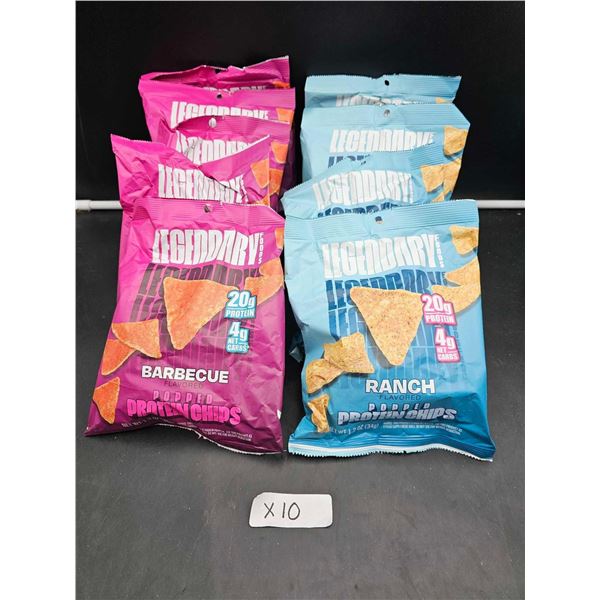 Legendary Foods Protein Chips (10 x 34g) Assorted