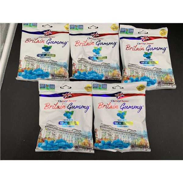CheeryChews Britain Gummy Sour Dots (5 x 150g)