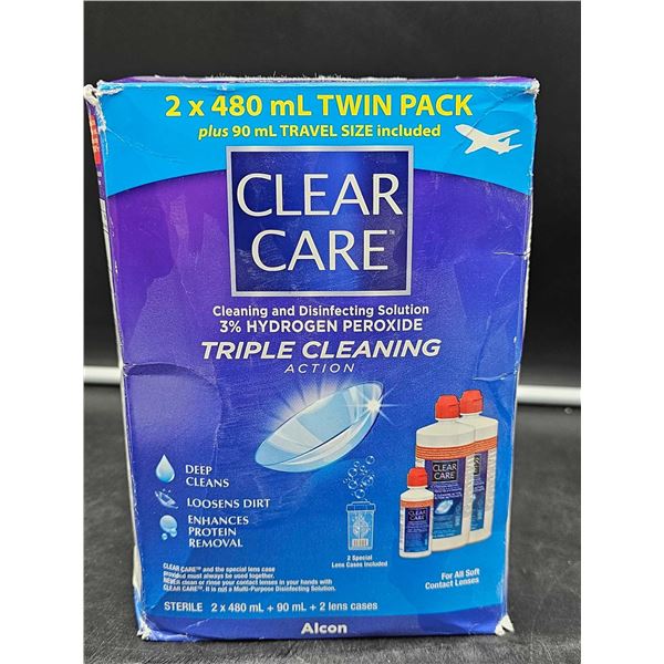 Clear Care Cleaning and Disinfecting Solution (2 x 480ml)