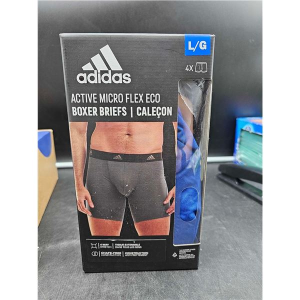 Adidas Active Micro Flex Eco Boxer Briefs (L) 4pk