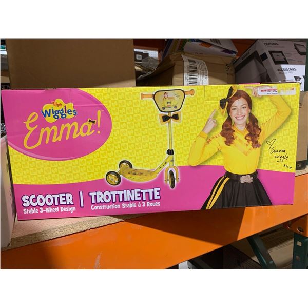 The Wiggles Emma! Scooter 3 Wheeled With Bonus Bow