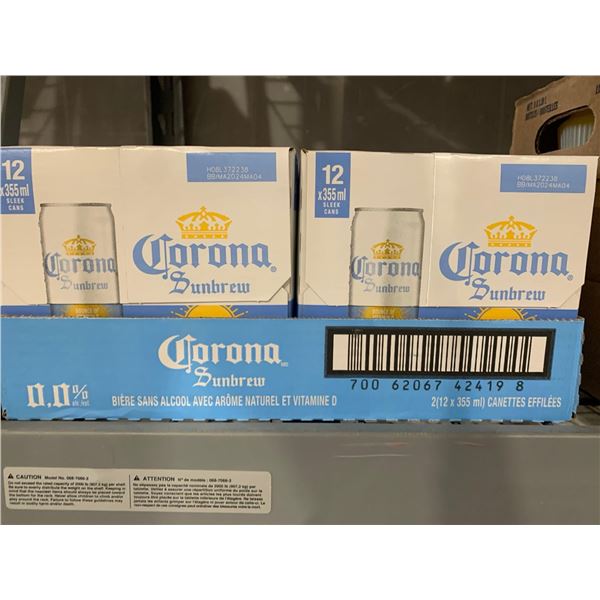 CASELOT -Corona Sunbrew 0% Alcohol Free Beer 24 x 355ml