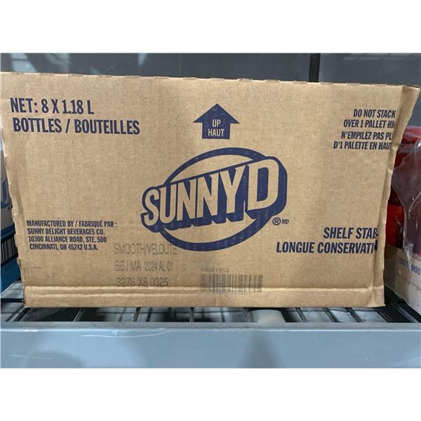 CASELOT -Sunny D Smooth Orange Drink 8 x 1.18L