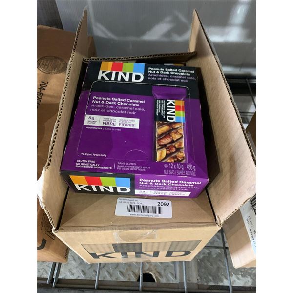 CASELOT -Kind Peanuts Salted Caramel Nut & Dark Chocolate  8 x 12 x 40g Bars