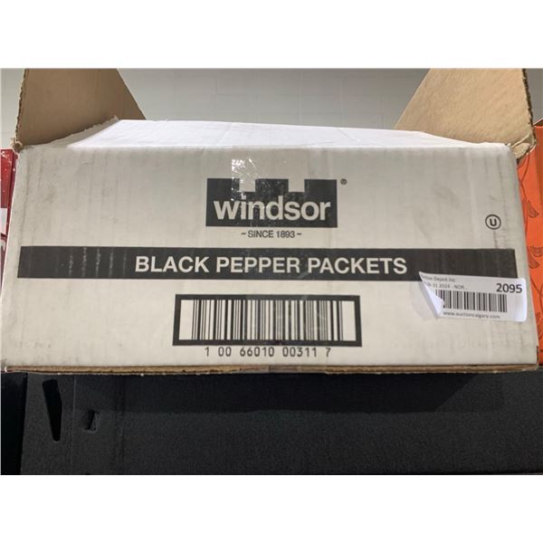 Windsor CASELOT -Black Pepper Packets 6 x 100 Sachets