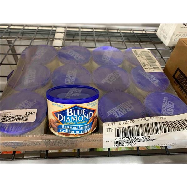 CASELOT - Blue Diamond Roasted Salted Almonds 12 x170g