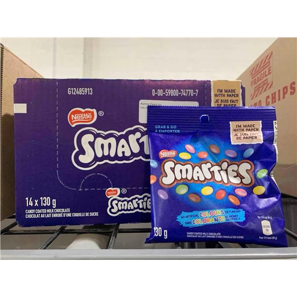 CASELOT - Nestle Smarties Candy Coated Milk Chocolate 14x130g