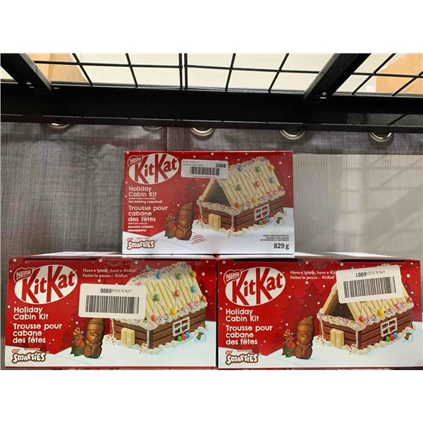 CASELOT - Nestle KitKat Holiday Cabin Kit Lot of 3 x 829g