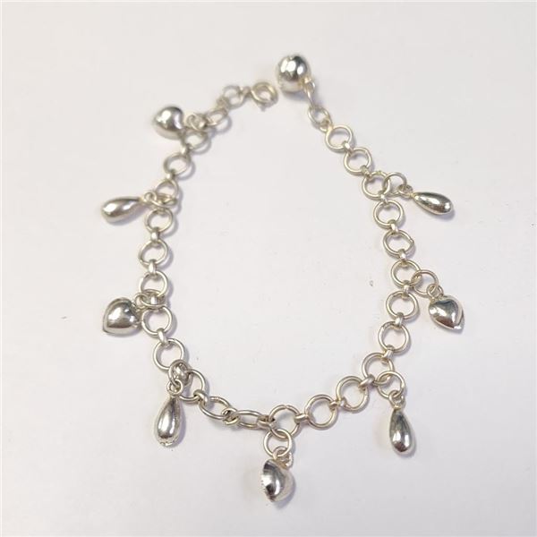 Silver 7.52G 7.5" Bracelet, Suggested Retail Value $100
