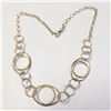 Image 1 : Silver 11G Gold Plated 16" Necklace, Suggested Retail Value $150