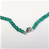 Image 3 : Silver Green Onyx 18" Necklace, Suggested Retail Value $300