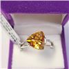 Image 1 : Silver Citrine(3.15ct) Ring (~weight 2.8g), Suggested Retail Value $200