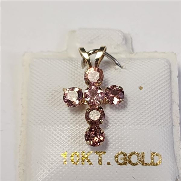 10K Yellow Gold Tourmaline Pendant, Made in Canada, Suggested Retail Value $300