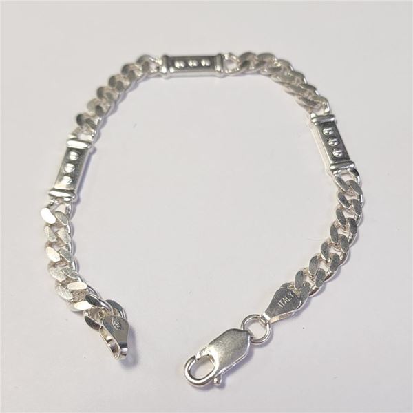 Silver 11.51G 7" Bracelet, Suggested Retail Value $150