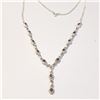 Image 1 : Silver Ruby 18" Necklace, Suggested Retail Value $500