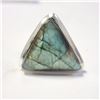 Image 1 : Silver Labradorite Ring, Suggested Retail Value $400