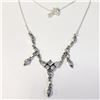 Image 1 : Silver Blue Topaz 18" Necklace, Suggested Retail Value $300