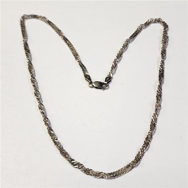 Silver 5.45G 16" Necklace, Suggested Retail Value $80