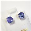 Image 2 : 14K White Gold Tanzanite(1.8ct) Earrings, Made in Canada, Suggested Retail Value $2000