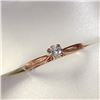 Image 2 : 10K Rose Gold Diamond(0.2ct) Ring (~Size 6)(Ring is resizable for $40) (~weight 1.27g), Made in Cana