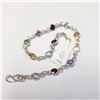 Image 3 : Silver Genuine Gemstone 8" Bracelet, Suggested Retail Value $300