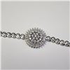 Image 1 : Silver Cz Adjustable Bracelet, Suggested Retail Value $150