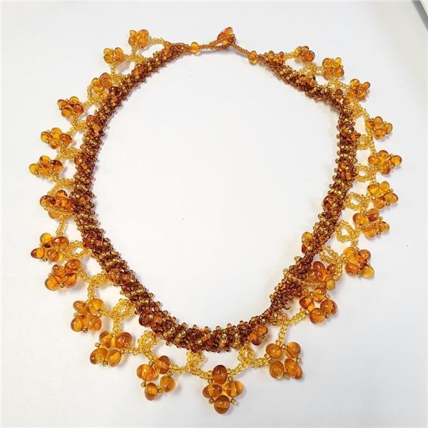 Natural Amber 16" Necklace, Suggested Retail Value $600