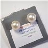 Image 3 : 14K Yellow Gold Fresh Water Pearl 2In1 Earrings, Made in Canada, Suggested Retail Value $200