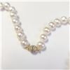 Image 3 : Silver Fresh Water Pearl And Cz Clasp 18" Necklace, Suggested Retail Value $600