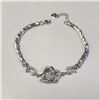 Image 1 : Silver Cz 7.5" Bracelet, Suggested Retail Value $100
