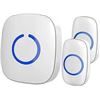 Image 2 : Sado Tech Wireless Doorbell 1 Transmitter 2 Receivers