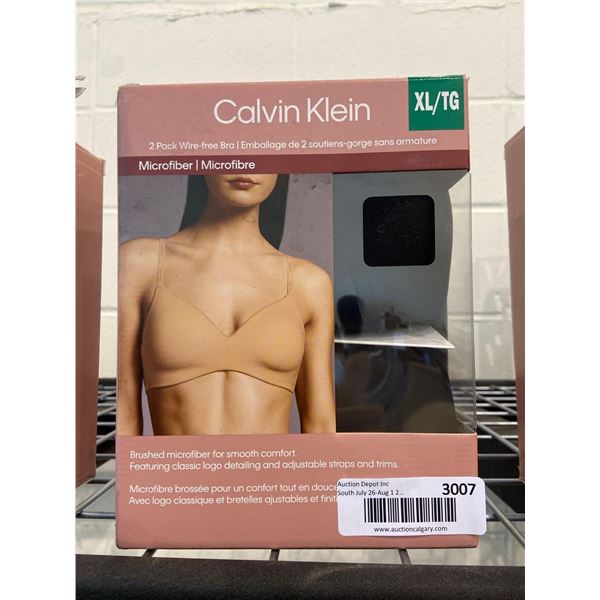 Calvin Klein 2 Pack Wire Free Bra Size XL