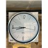 Image 1 : Silver and black wall clock