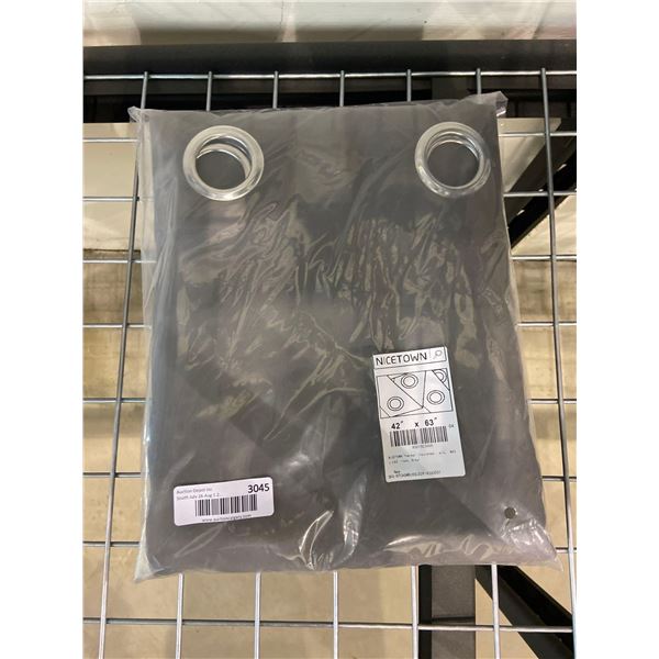 Nicetown Grey Thermal insulated curtains 42 inches wide x 63 inches long