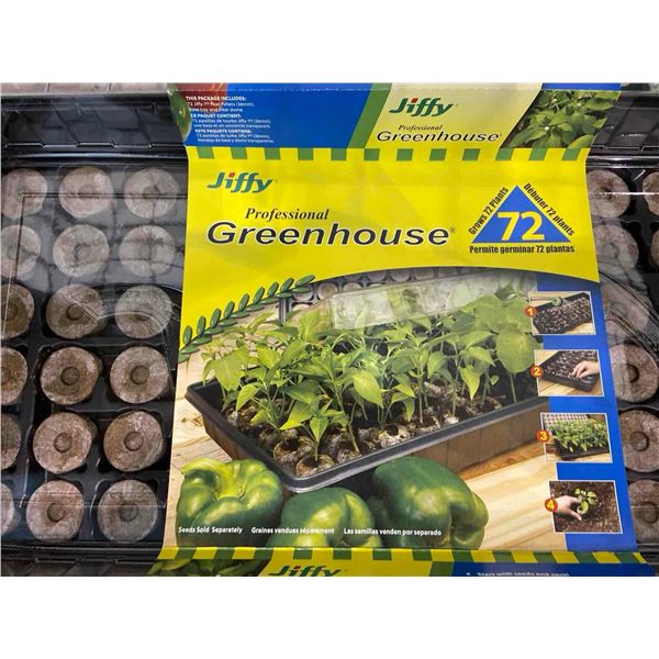 lot of 2 - Jiffy Professional Greenhouse grows 72 plants