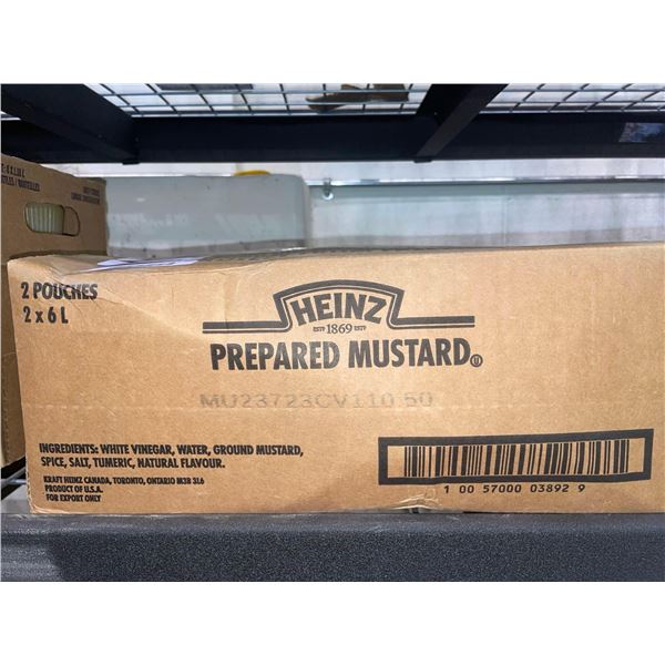Heinz Prepared Mustard 2 x 6L Pouches