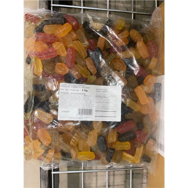 Clara Original Formula Wine Gums 3kg Bags