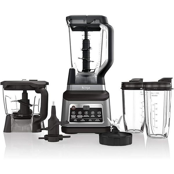 Ninja BN801C, Professional Plus Kitchen System With Auto-iQ, 72oz Pitcher, Black/Silver, 1400W (Cana