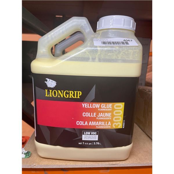 Lion Grip Yellow Glue Fluorescent Wood Glue 3.78L